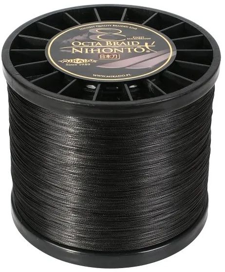 Fir Textil Mikado Nihonto Octa Braid, Black, 8.9kg, 0.12mm, 3000m