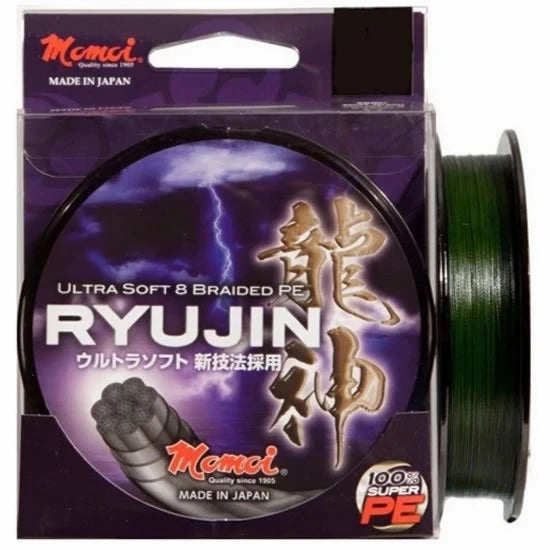 Fir Textil Momoi Ryujin Pe Braided, Moss Green, 32kg, 0.35mm, 300m