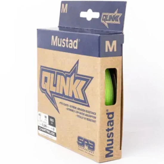 Fir Textil Mustad Qlink Braid, Charteuse, 0.16mm, 8.2kg, 150m
