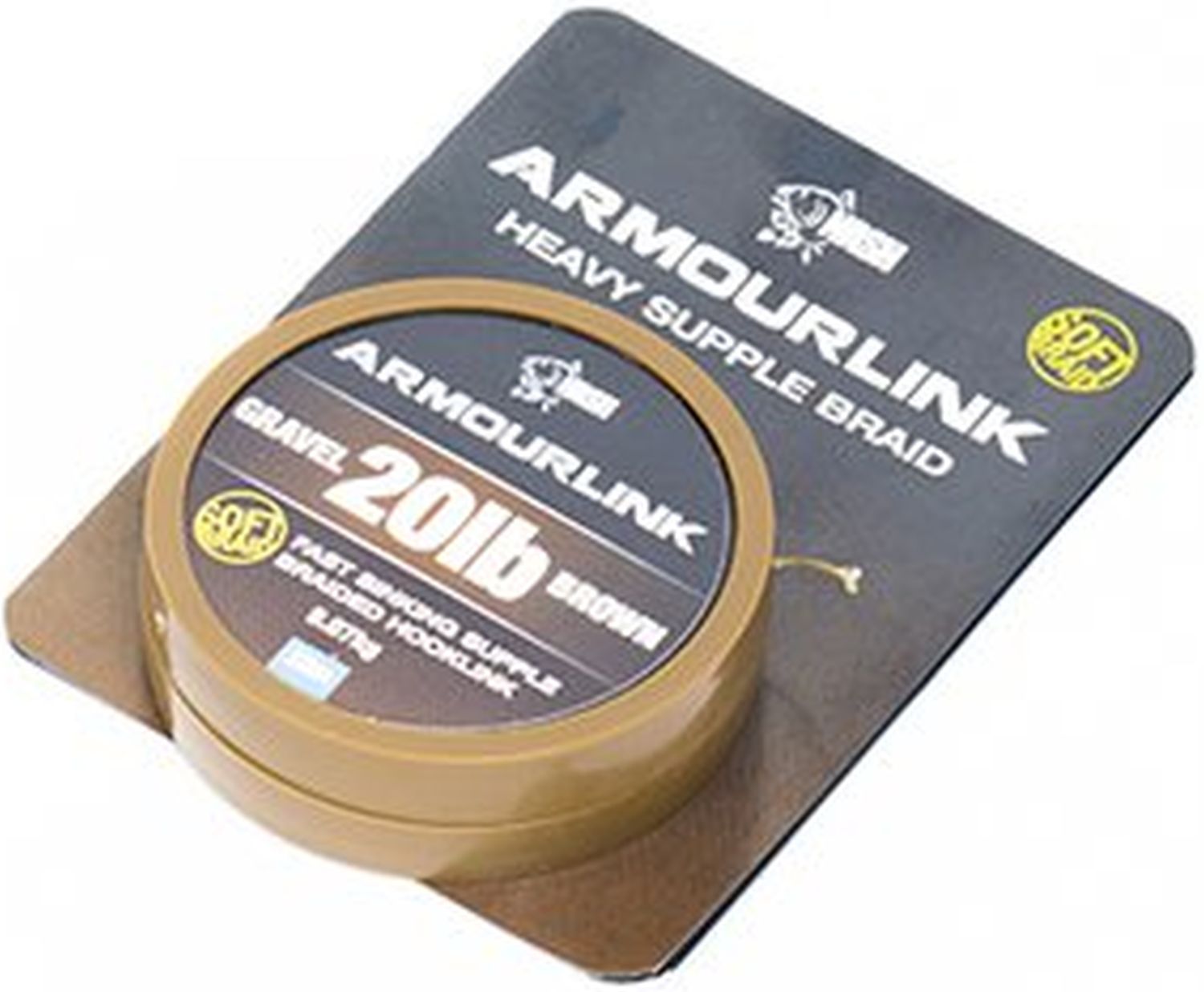 Fir Textil NASH Armourlink Gravel Brown, 20lbs, 20m