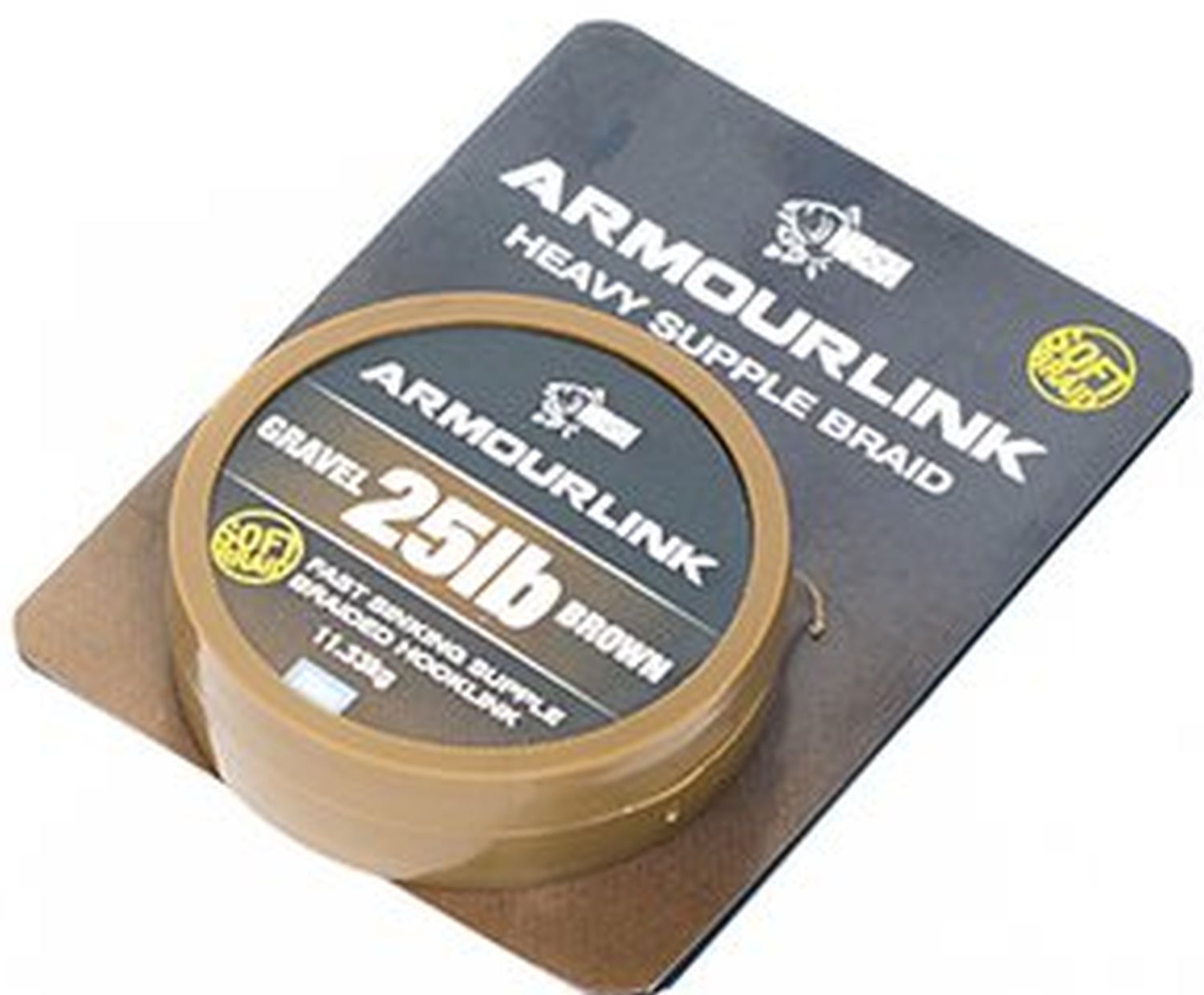 Fir Textil NASH Armourlink Gravel Brown, 25lbs, 20m