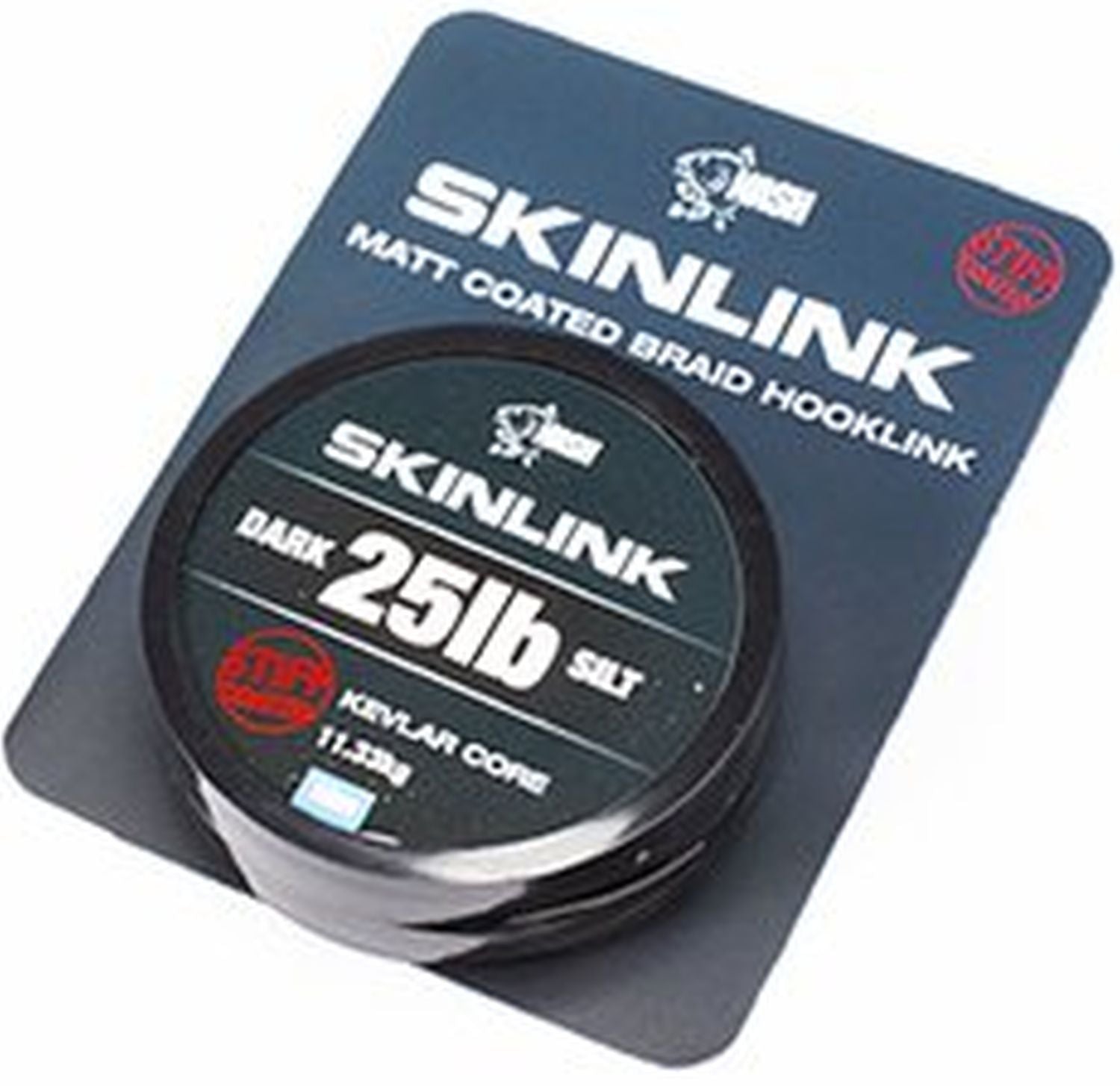 Fir Textil NASH Skinlink Stiff, Black-Silt, 25lbs, 10m