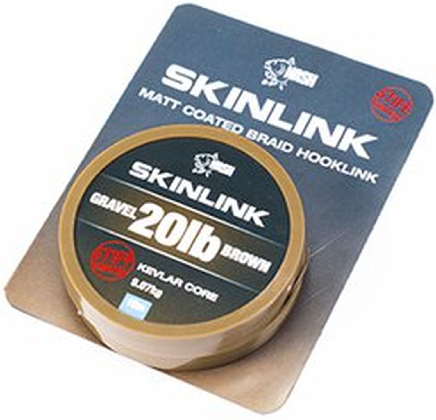 Fir Textil NASH Skinlink Stiff, Gravel-Brown, 20lbs, 10m