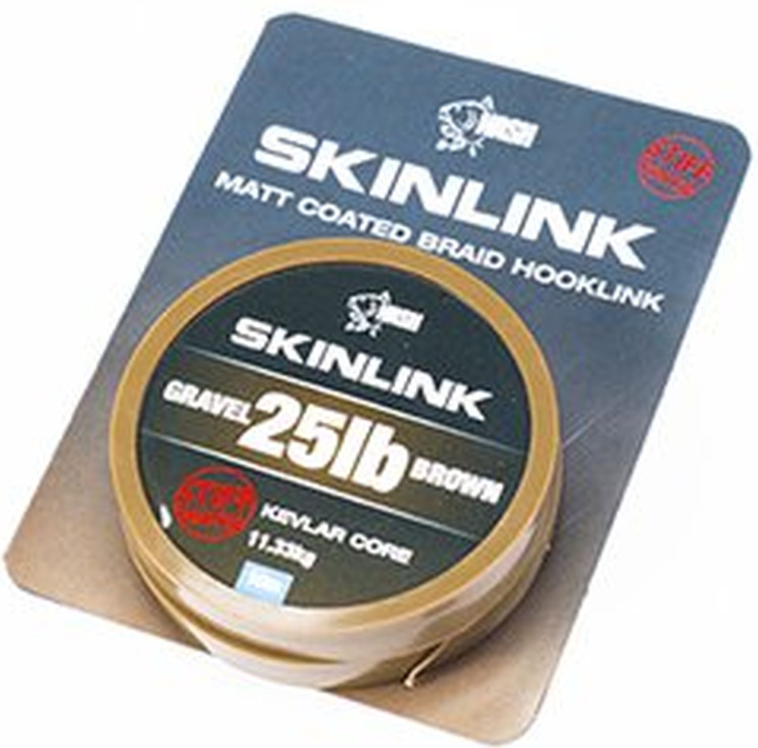 Fir Textil NASH Skinlink Stiff, Gravel-Brown, 25lbs, 10m