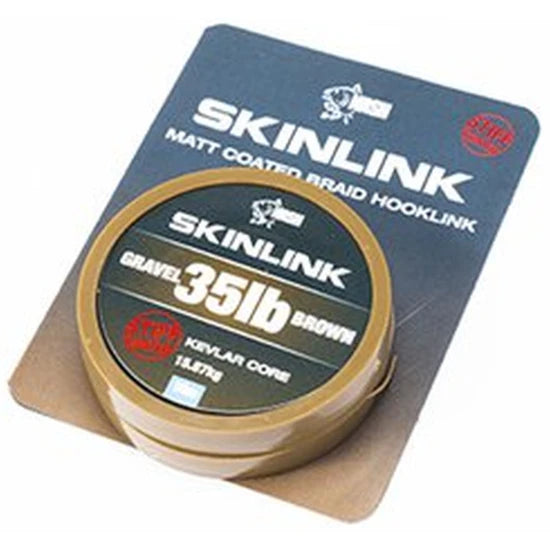 Fir Textil Nash Skinlink Stiff, Gravel-brown, 35lbs, 10m