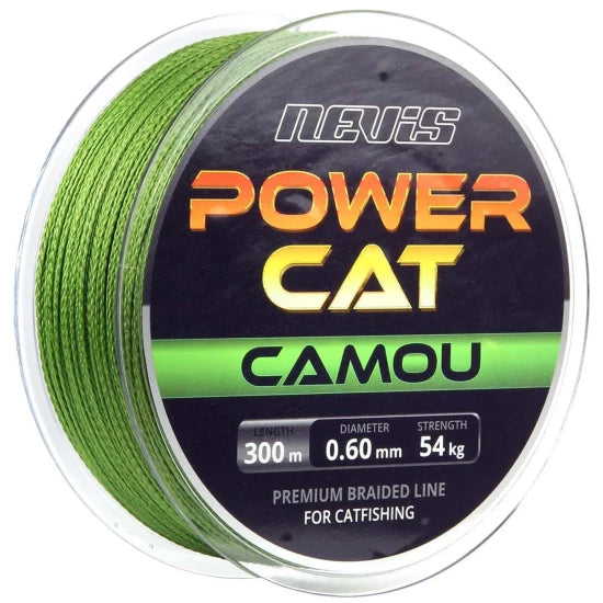 Fir Textil Nevis Powercat, Camou Green, 300m, 0.45mm, 42.7kg