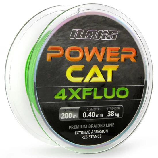 Fir Textil Nevis Powercat 4xfluo 200m, 0.60mm, 54kg