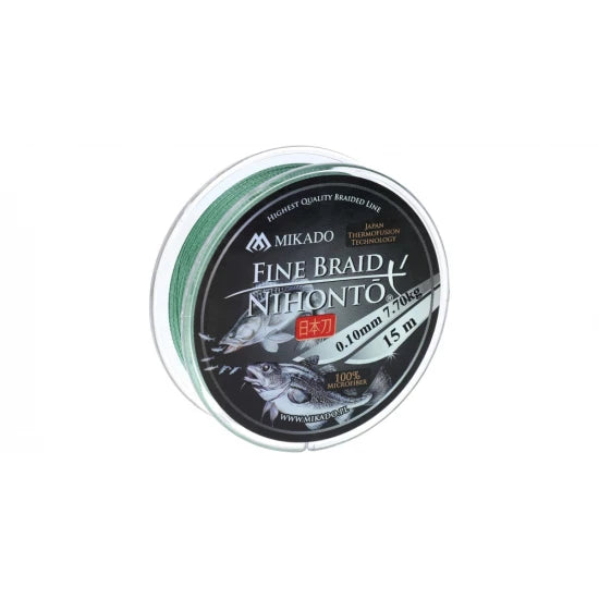 Fir Textil Nihonto Fine Braid 15m 0.08mm/4.95kg/15m-green