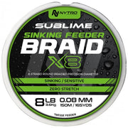 Fir Textil Nytro Sublime X8 Sinking Feeder 0.08mm, 3.6kg, 150m
