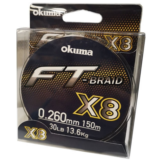 Fir Textil Okuma FT Braid X8 Green 150m 0.26mm 13.60kg