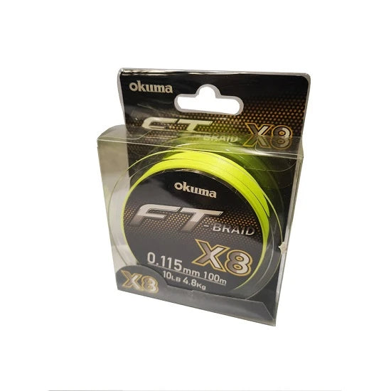 Fir Textil Okuma Ft Braid X8 Yellow 100m 0.26mm 13.6kg