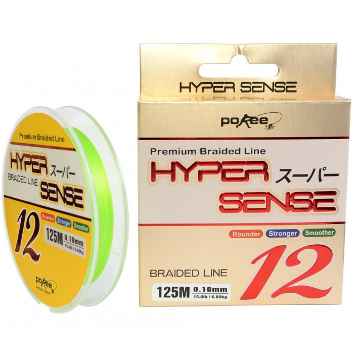 Fir Textil POKEE Hyper Sense 12X Braid, 0.16mm, 11kg, 125m