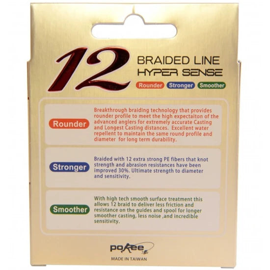 Fir Textil Pokee Hyper Sense 12x Braid, 0.18mm, 13kg, 125m