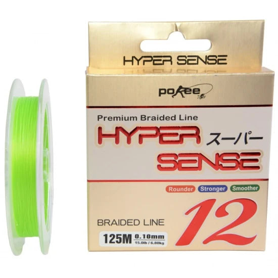 Fir Textil Pokee Hyper Sense 12x Braid, 0.18mm, 13kg, 125m