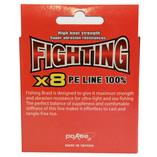 Fir Textil Pokee Fighting X 8, Lime Green, 0.08mm, 4.80kg, 130m