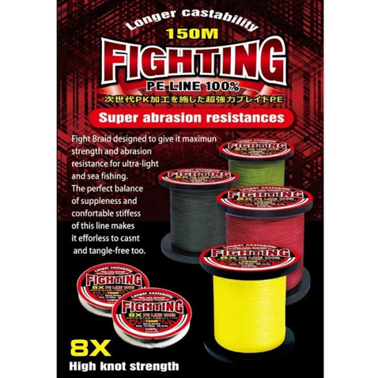 Fir Textil Pokee Fighting X8 Green 0.41mm 31.2kg 250m