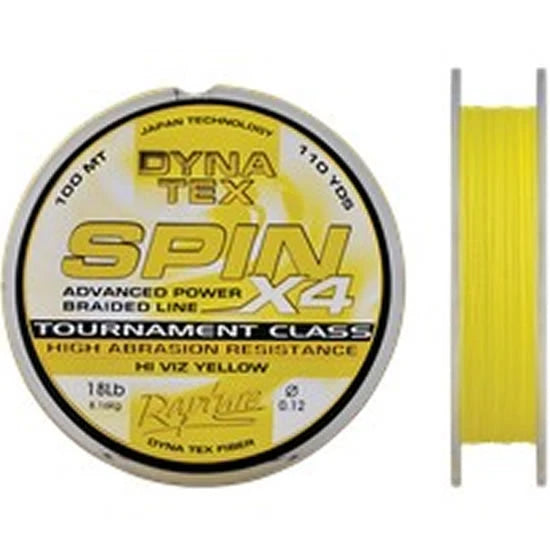 Fir Textil Rapture Dynatex Spin X4 100m, 0.18mm, 25lbs/12.70kg