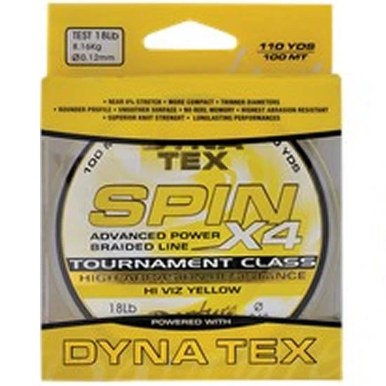 Fir Textil Rapture Dynatex Spin X4 100m, 0.18mm, 25lbs/12.70kg