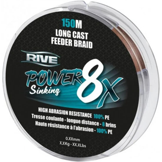 Fir Textil Rive Power 8x, 0.12m, 150m