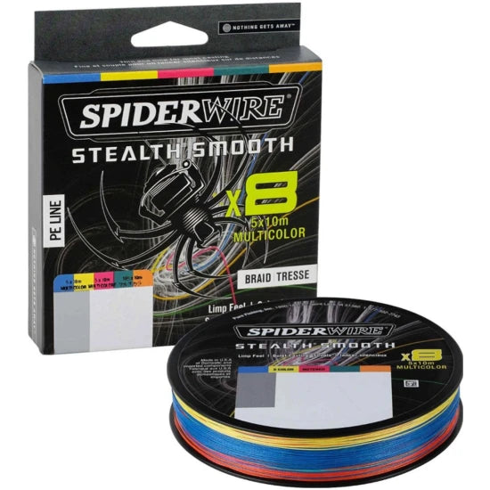 Fir Textil Spiderwire Stealth Smooth 8x8 Pe Braid, Multicolor, 300m, 0.29mm, 26.4kg