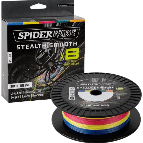 Fir Textil Spiderwire Stealth Smooth 8x8 Pe Braid, Multicolor, 600m, 0.39mm, 46.3kg