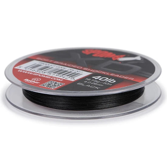 Fir Textil Spomb Braided Xd Shockleader,black, 40lbs/18.14kg, 0.26mm