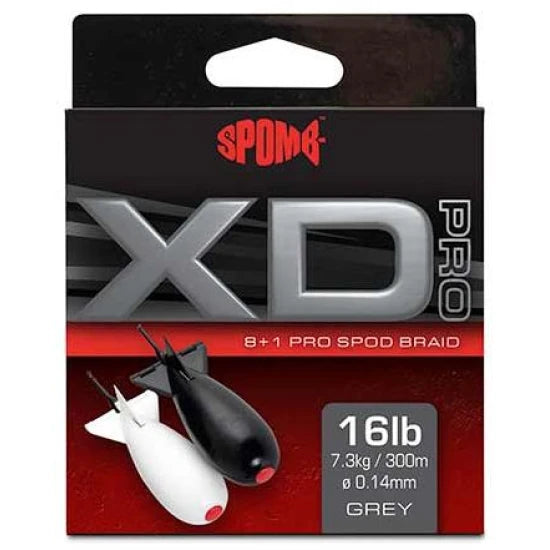 Fir Textil Spomb Xd Pro Braid Grey 8+1, 0.14mm, 16lbs-7.3kg, 300m