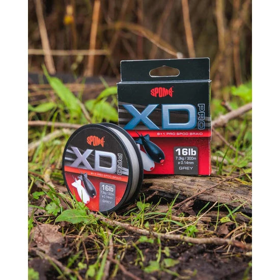 Fir Textil Spomb Xd Pro Braid Grey 8+1, 0.14mm, 16lbs-7.3kg, 300m