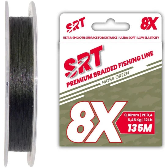 Fir Textil Sert 8x Srt Moss Green, 0.10mm, 6.36kg, 135m