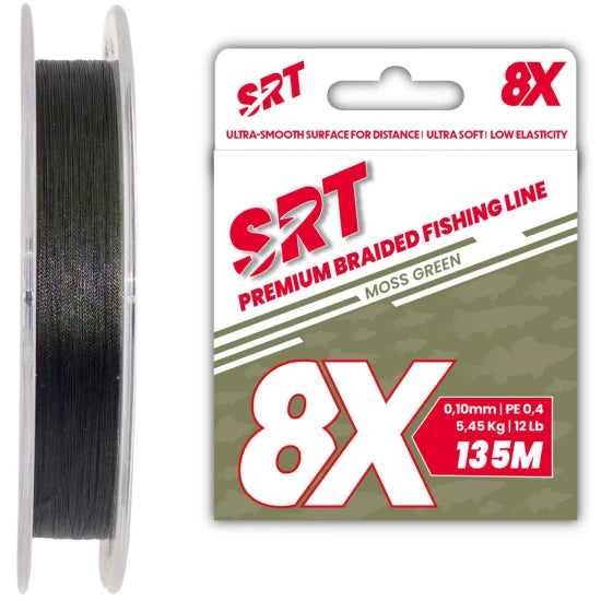 Fir Textil Sert 8x Srt Moss Green, 0.14mm, 8.18kg, 135m