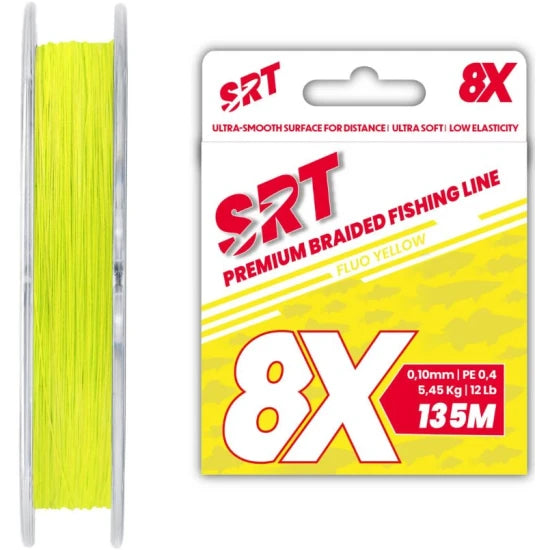 Fir Textil Sert Srt 8x, Fluo Yellow, 10.45kg, 0.18mm, 135m