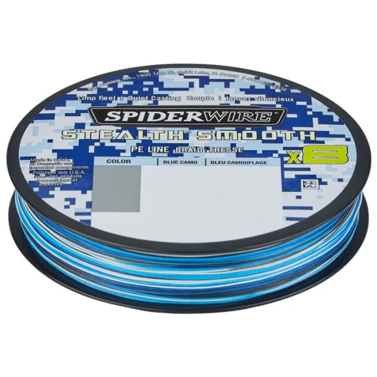 Fir Textil Spiderwire Stealth Smooth 8 Blue Camo 150m, 0.07mm, 6kg