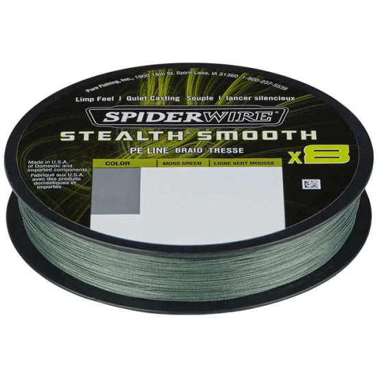 Fir Textil Spiderwire Stealth Smooth 8 Verde 150m, 0.07mm, 6kg