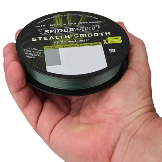 Fir Textil Spiderwire Stealth Smooth Duo Spool Ss8 Braid Moss Green, 150m, 0.11mm, 10.3kg + Berkley Vanish Fluoro 50m, 0.30mm, 5kg