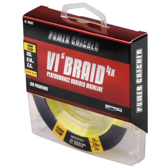 Fir Textil Spro Powercatcher Vi'braid, Yellow, 0.16mm, 9.00kg, 125m