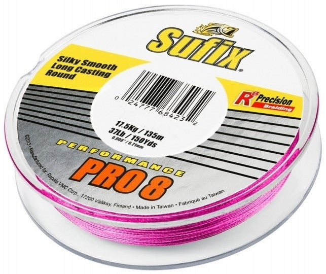 Fir Textil Sufix Performance Pro 8 Pink 275m 0.21mm/17.5kg