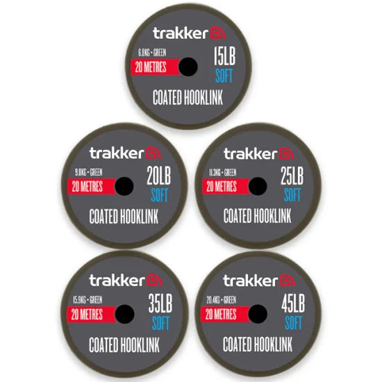 Fir Textil Trakker Soft Coated Hooklink, 15.9kg/35lb, 20m