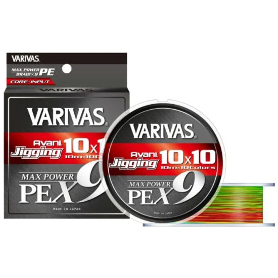 Fir Textil Varivas Avani Jigging Max Pe X9 Multicolor, 18lb, 0.148mm, 200mm