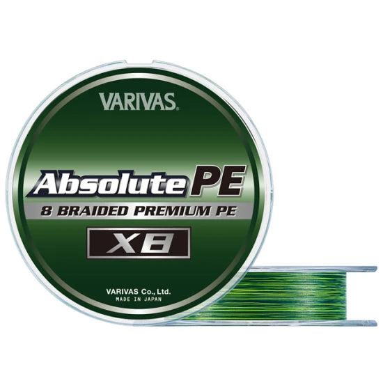 Fir Textil Varivas Absolute Premium Pe X8 Marking Green, 150m, 0.235mm, 37lb
