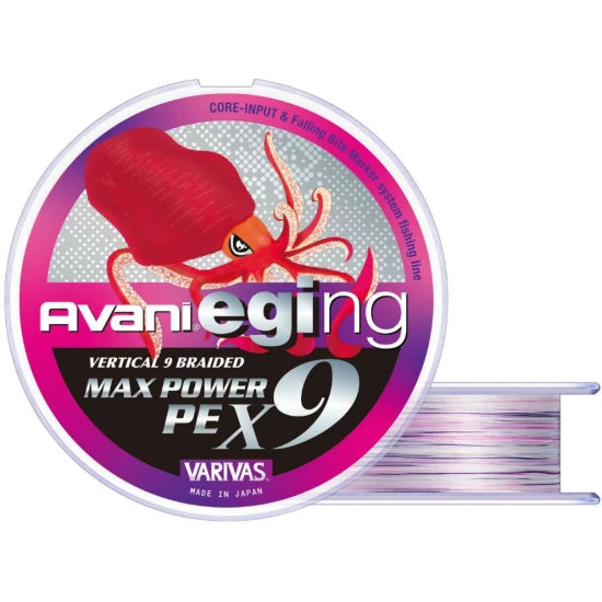 Fir Textil Varivas Avani Eging Max Power Pe X9, White Marking, 18lbs, 0.8mm, 150m