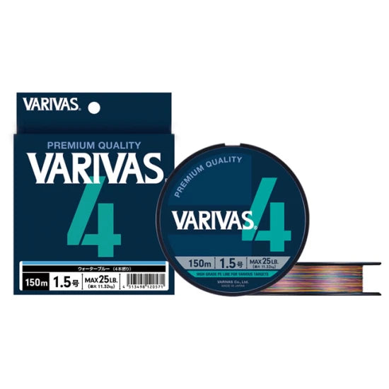 Fir Textil Varivas Pe 4 Marking Edition 150m 0.128mm 10lb Vivid 5 Color