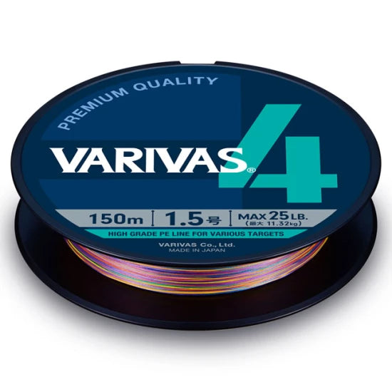 Fir Textil Varivas Pe 4 Marking Edition 150m 0.165mm 18lb Vivid 5 Color