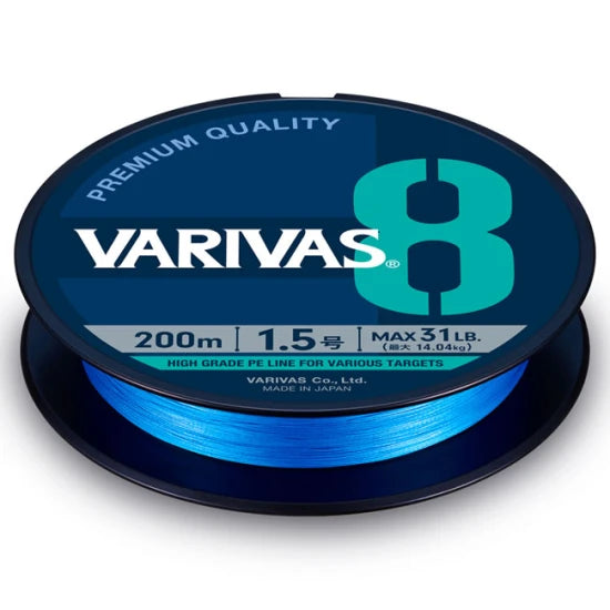 Fir Textil Varivas Pe 8 Blue Edition 150m 0.185mm 23lb Fluo Ocean Blue