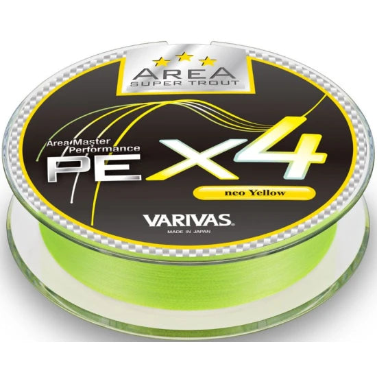 Fir Textil Varivas Super Trout Area Pe X4, Neo Yellow, 0.20mm, 6lbs, 75m