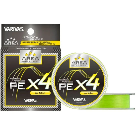 Fir Textil Varivas Super Trout Area Pe X4, Neo Yellow, 0.20mm, 6lbs, 75m