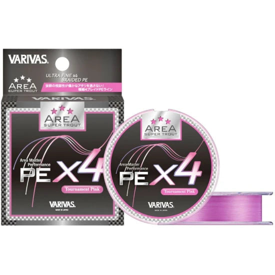 Fir Textil Varivas Super Trout Area Pe X4 Tournament, Pink, 0.175mm, 5lbs, 75m