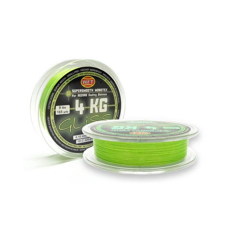 Fir Textil WFT Hibrid Gliss Monotex, Chartreuse 150m 0.10mm 5kg
