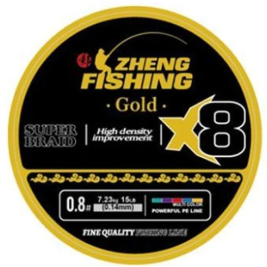 Fir Textil Zheng Fishing Pe Line X8 Gold, 11.4kg, 0.20mm, 150m