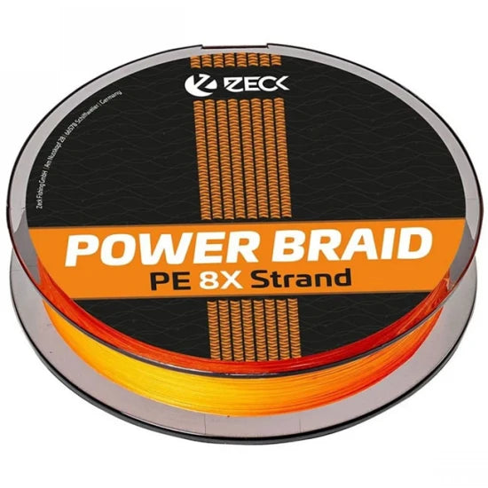 Fir Textil Zeck Powerbraid 8x, Orange, 150m, 0.20mm, 9.1kg