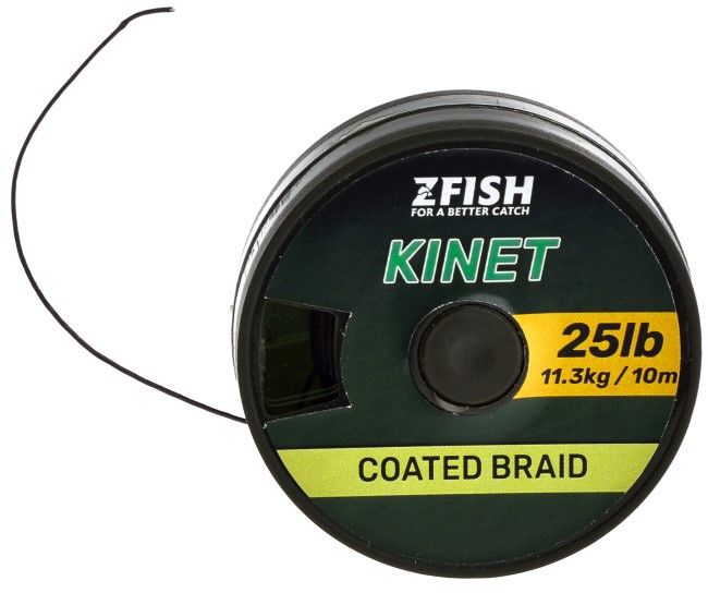 Fir Textil Zfish Kinet Coated Braid, Brown, 9kg, 20lb, 10m